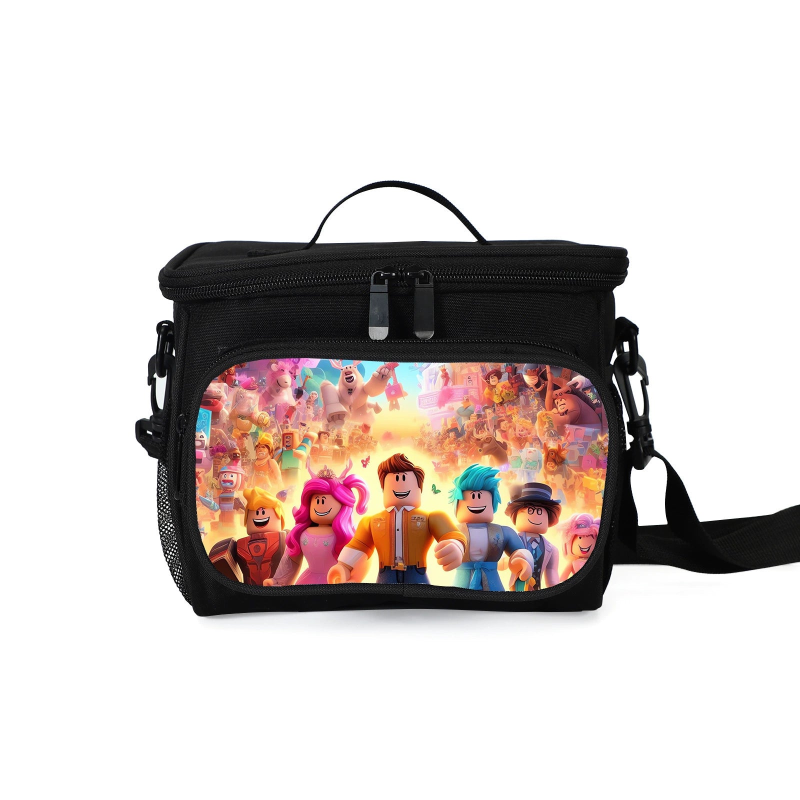 Roblox Portable Lunch Box School Tote Storage Picnic Bag
