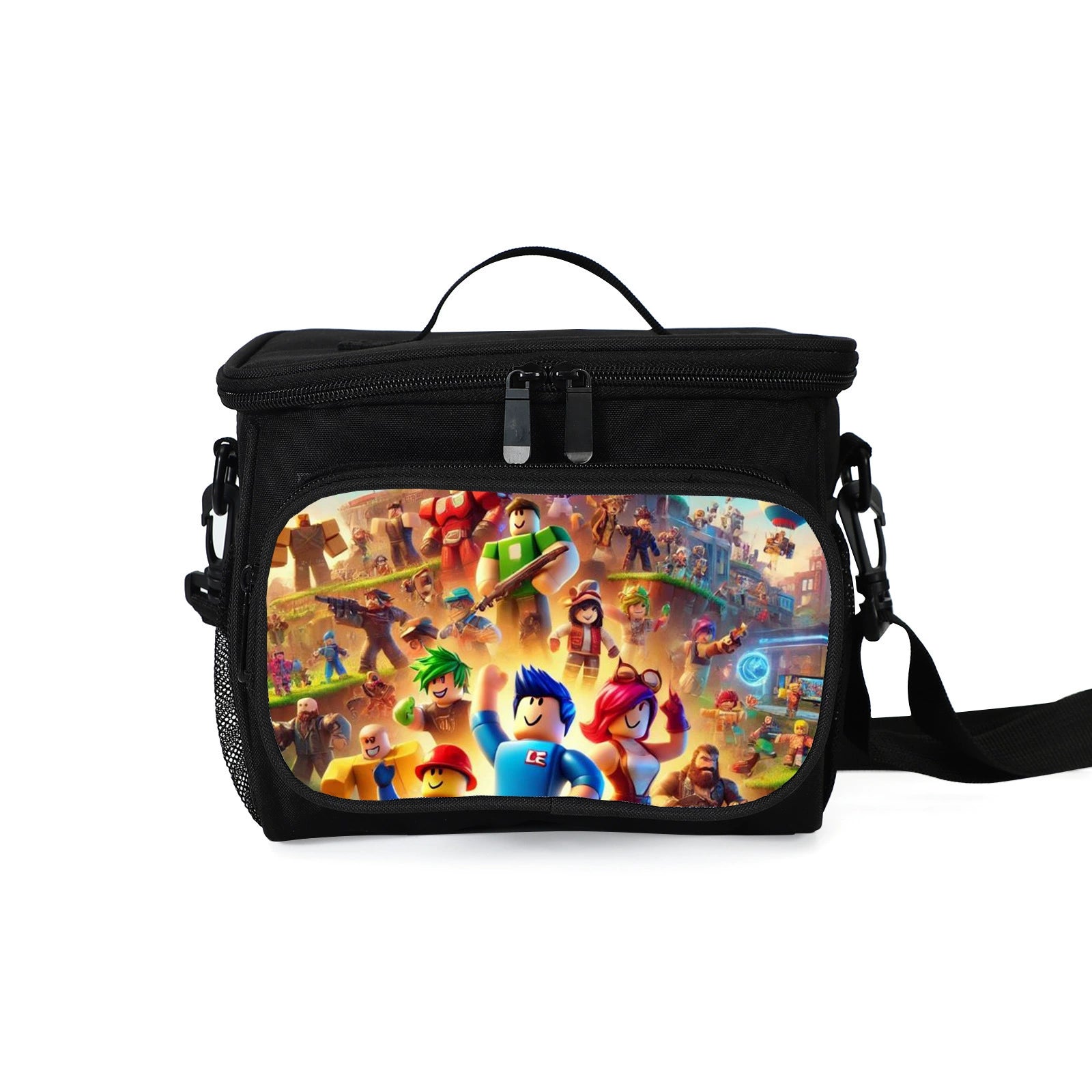 Roblox Portable Lunch Box School Tote Storage Picnic Bag