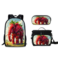 Steal a Brainrot Schoolbag Backpack Lunch Bag Pencil Case 3pcs Set Gift for Kids Students
