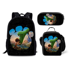The Good Dinosaur Schoolbag Backpack Lunch Bag Pencil Case 3pcs Set Gift for Kids Students