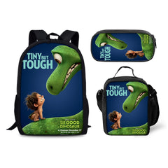 The Good Dinosaur Schoolbag Backpack Lunch Bag Pencil Case 3pcs Set Gift for Kids Students