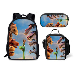 The Good Dinosaur Schoolbag Backpack Lunch Bag Pencil Case 3pcs Set Gift for Kids Students