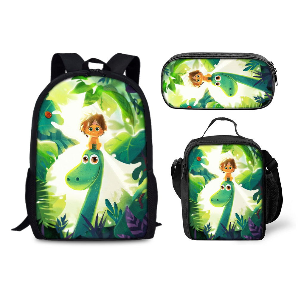 The Good Dinosaur Schoolbag Backpack Lunch Bag Pencil Case 3pcs Set Gift for Kids Students