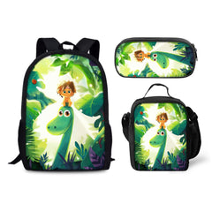 The Good Dinosaur Schoolbag Backpack Lunch Bag Pencil Case 3pcs Set Gift for Kids Students