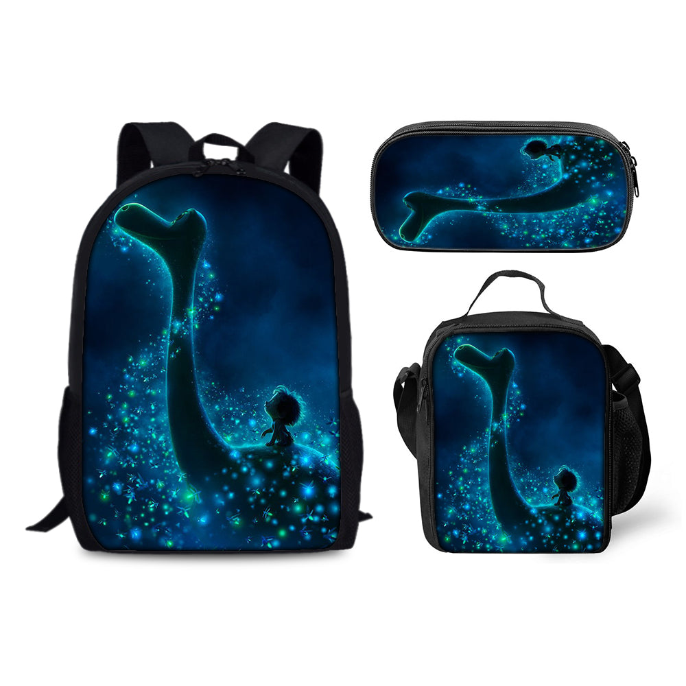 The Good Dinosaur Schoolbag Backpack Lunch Bag Pencil Case 3pcs Set Gift for Kids Students