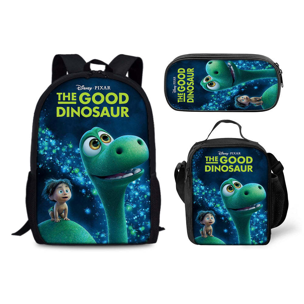 The Good Dinosaur Schoolbag Backpack Lunch Bag Pencil Case 3pcs Set Gift for Kids Students