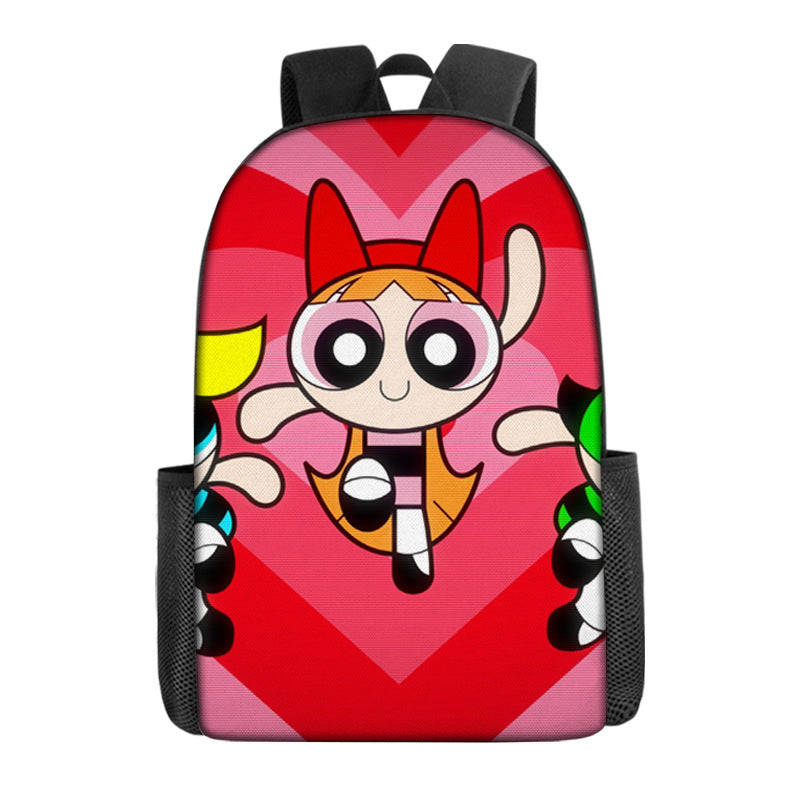The Powerpuff Girls Backpack School Sports Bag