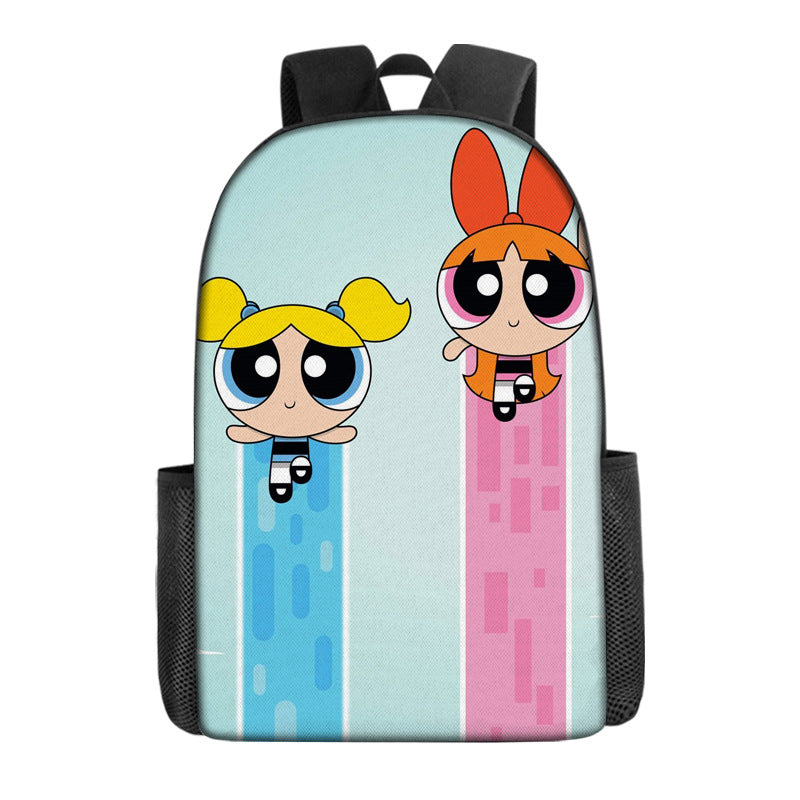 The Powerpuff Girls Backpack School Sports Bag