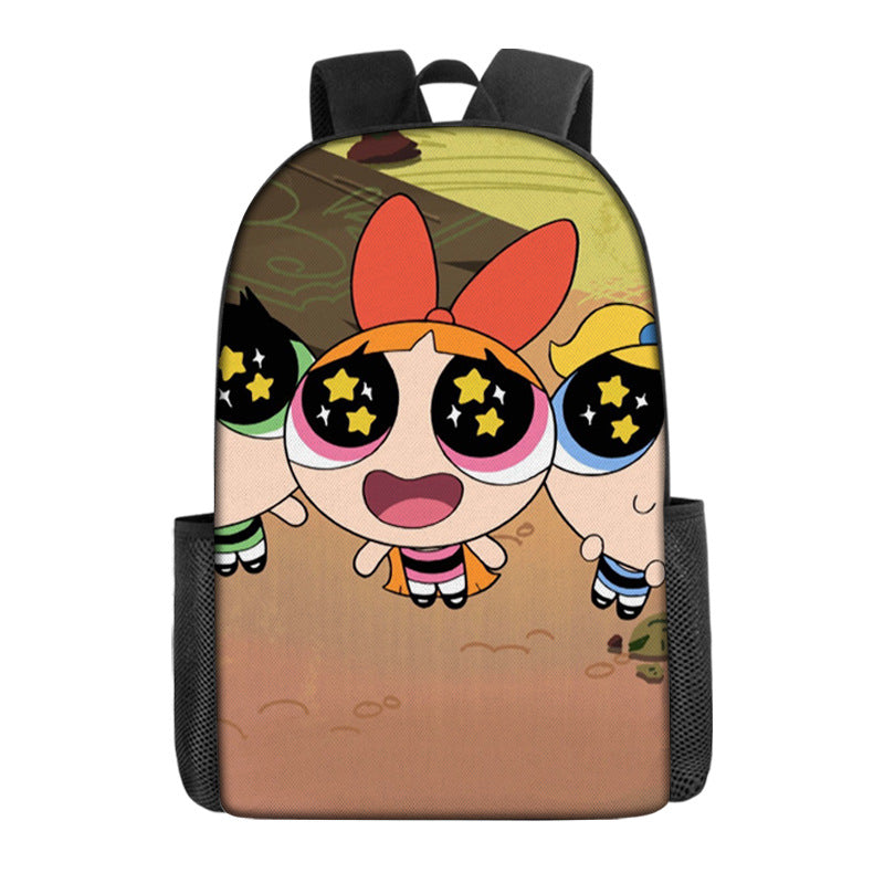 The Powerpuff Girls Backpack School Sports Bag