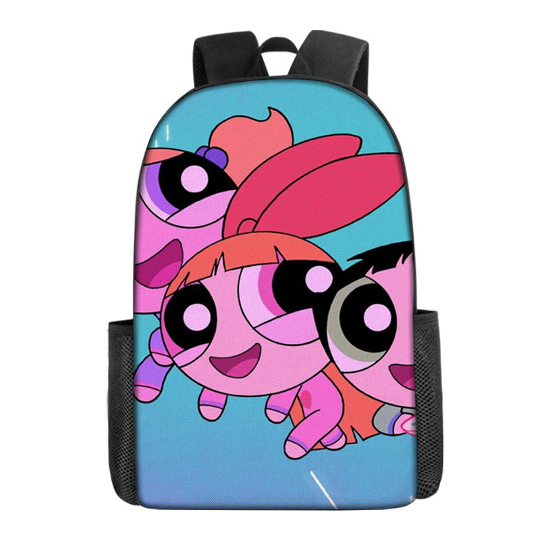 The Powerpuff Girls Backpack School Sports Bag