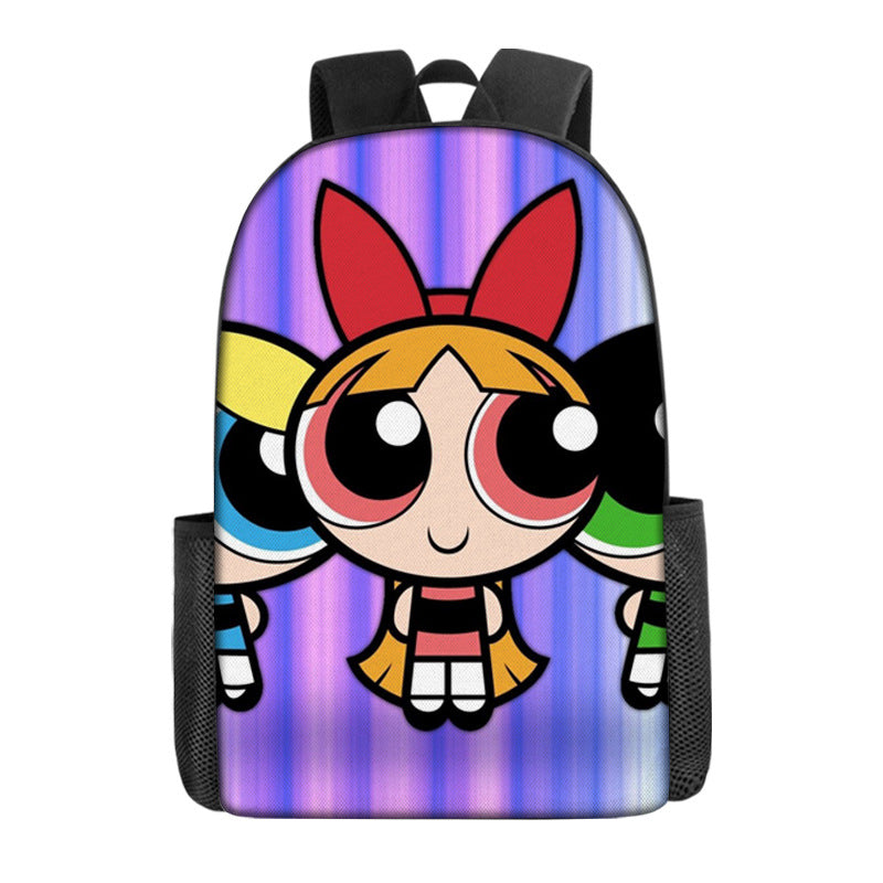 The Powerpuff Girls Backpack School Sports Bag