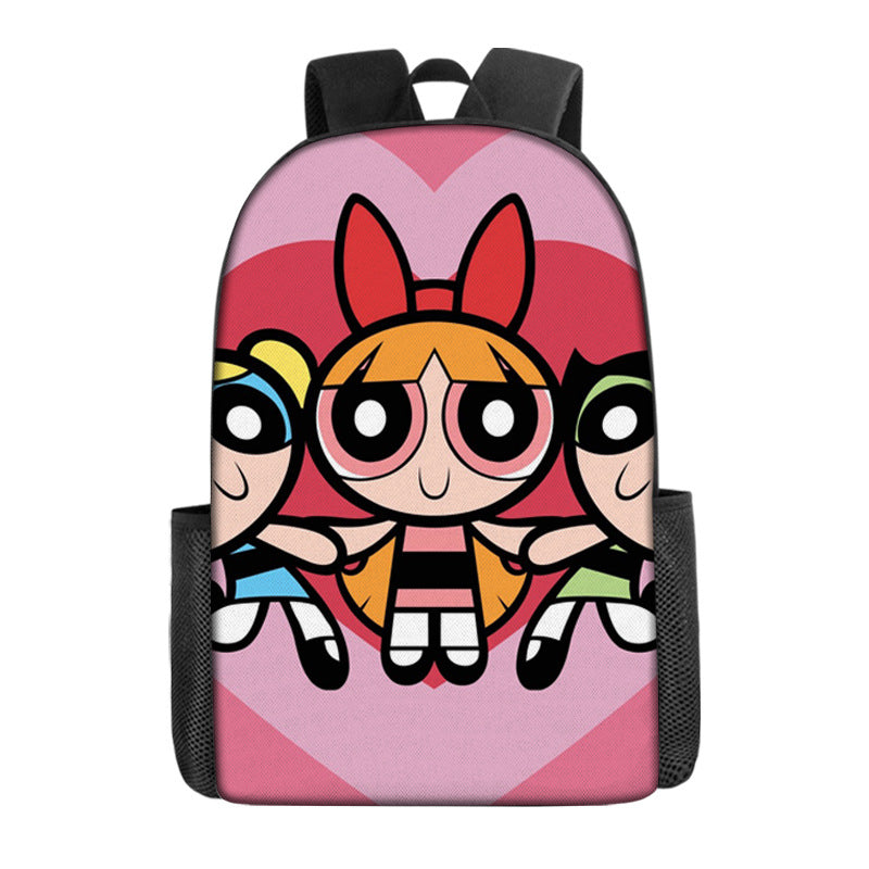 The Powerpuff Girls Backpack School Sports Bag