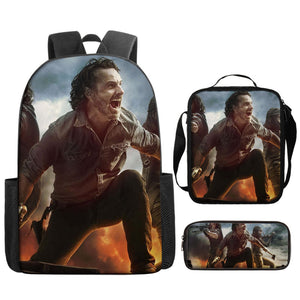 The Walking Dead Backpack Lunch Bag Pencil Case 3pcs Set Gift for Kids Students