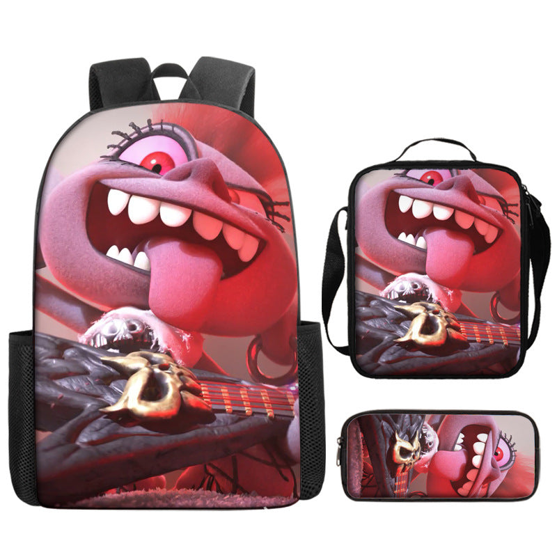 Trolls Schoolbag Backpack Lunch Bag Pencil Case 3pcs Set Gift for Kids Students