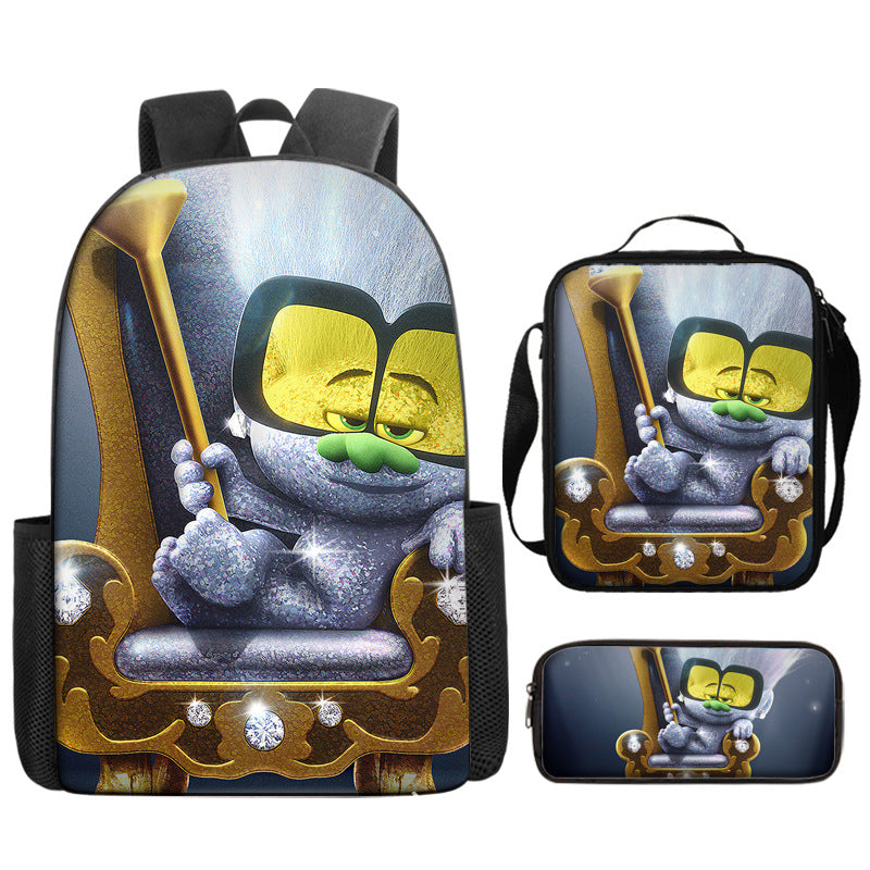 Trolls Schoolbag Backpack Lunch Bag Pencil Case 3pcs Set Gift for Kids Students