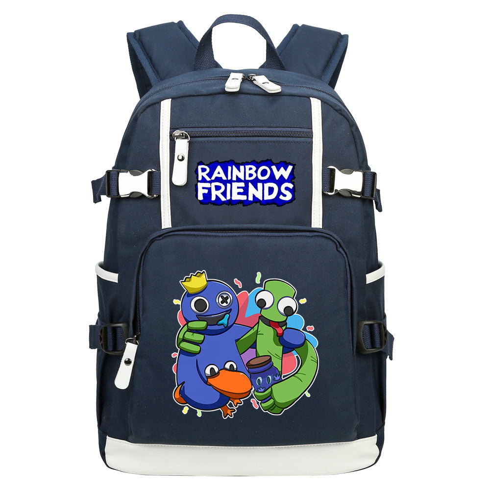 Rainbow Friends USB Charging Backpack School NoteBook Laptop Travel Bags