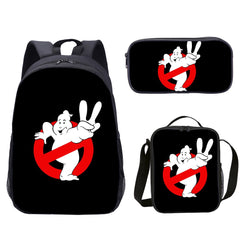 Ghostbusters Schoolbag Backpack Lunch Bag Pencil Case Set Gift for Kids Students