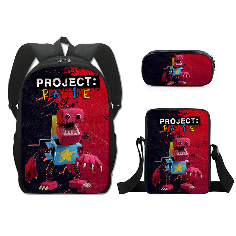 Project Playtime Boxy boo Schoolbag Backpack Lunch Bag Pencil Case 3pcs Set Gift for Kids Students