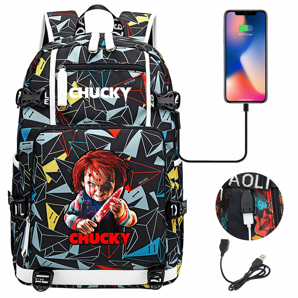 Child's Play USB Charging Backpack School NoteBook Laptop Travel Bags