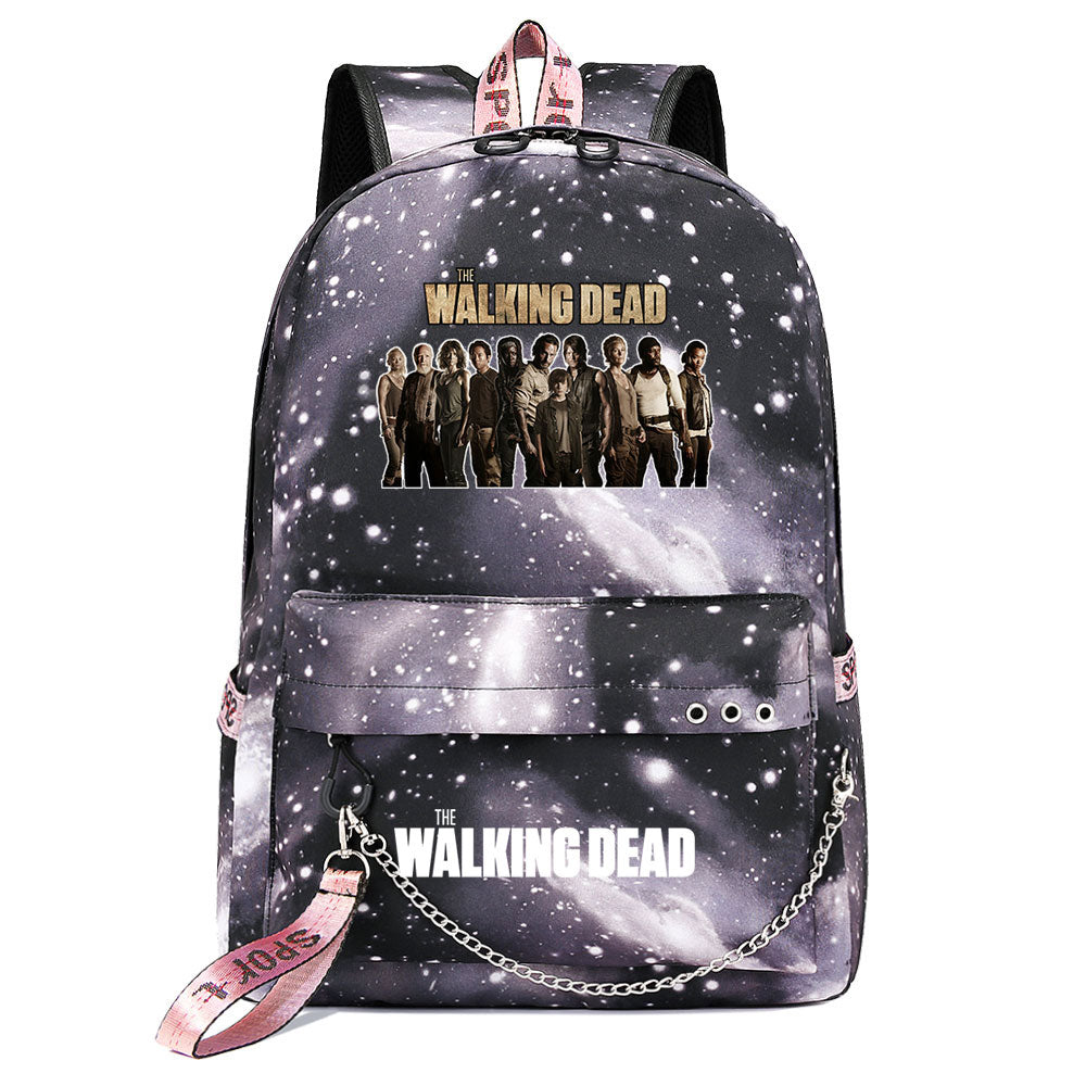 The Walking Dead USB Charging Backpack Shoolbag Notebook Bag Gifts for Kids Students