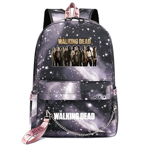 The Walking Dead USB Charging Backpack Shoolbag Notebook Bag Gifts for Kids Students