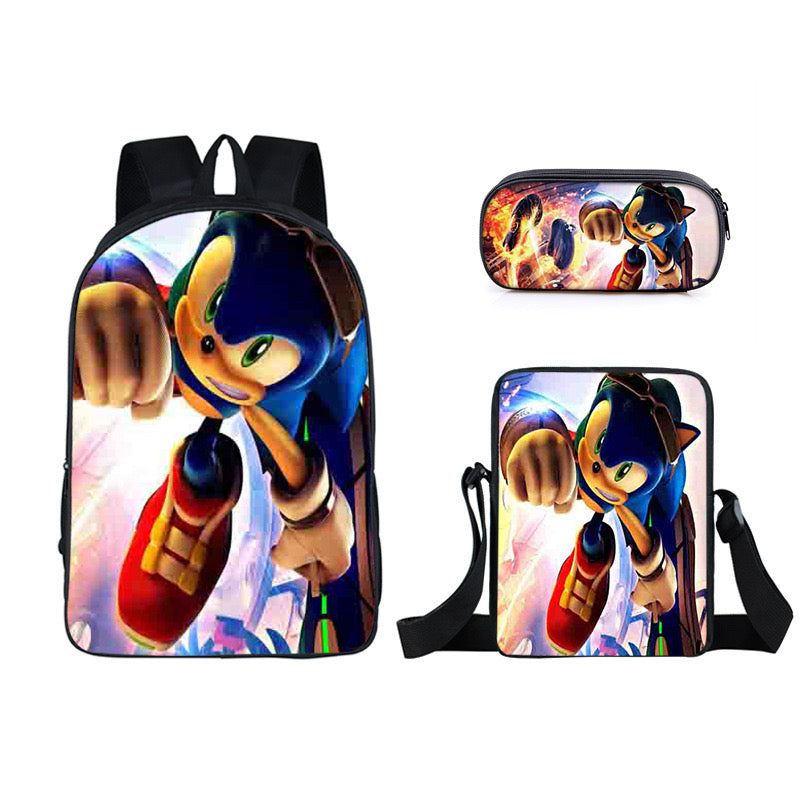 Hedgehog Schoolbag Backpack Lunch Bag Pencil Case Set Gift for Kids Students