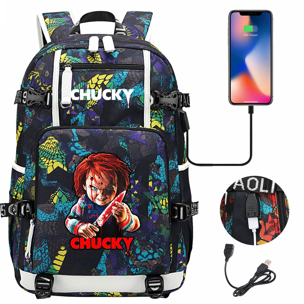 Child's Play USB Charging Backpack School NoteBook Laptop Travel Bags