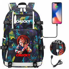 Child's Play USB Charging Backpack School NoteBook Laptop Travel Bags