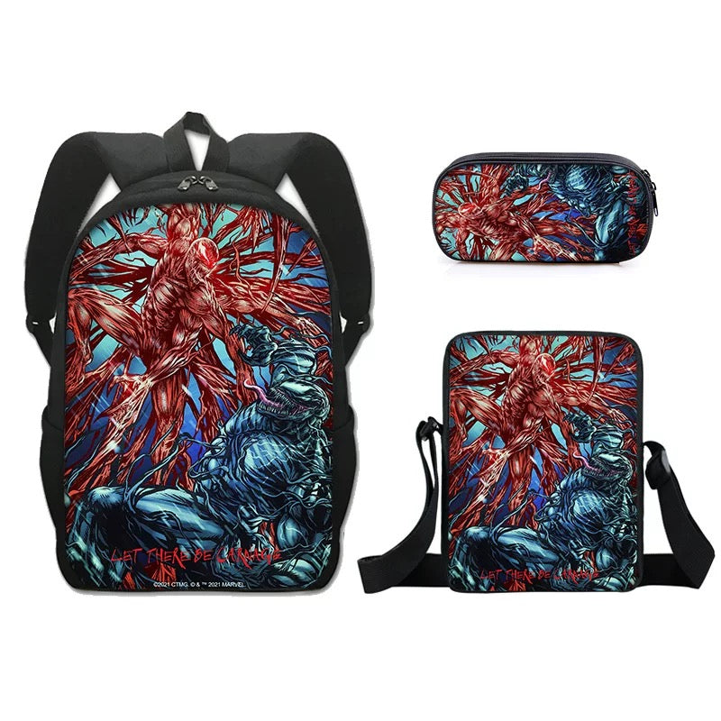 Venom 2 Schoolbag Backpack Lunch Bag Pencil Case Set Gift for Kids Students