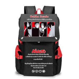 Naruto Backpack Uzumaki Naruto Uchiha Sasuke Cosplay Oxford School Bag