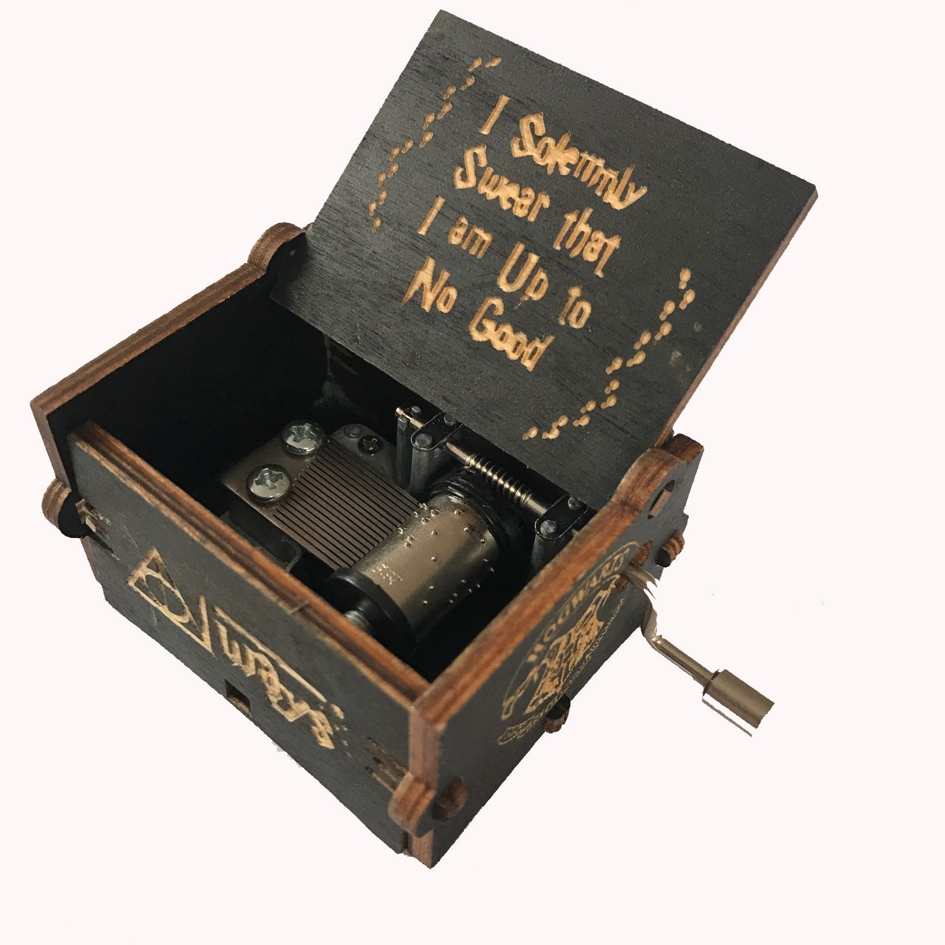 Harry Potter Hand-made Wooden Classical Music Box Christmas Gifts Birthday Presents