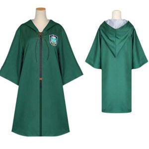 Harry Potter Cosplay Robe Cloak Clothes Slytherin Gryffindor Costume Magic School Party Uniform