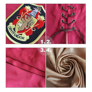 Harry Potter Cosplay Robe Cloak Clothes Slytherin Gryffindor Costume Magic School Party Uniform