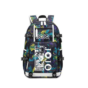 JoJo's Bizarre Adventure #3 USB Charging Backpack School NoteBook Laptop Travel Bags