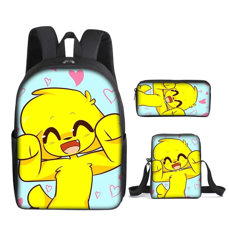 Mikecrack Schoolbag Backpack Lunch Bag Pencil Case Set Gift for Kids Students