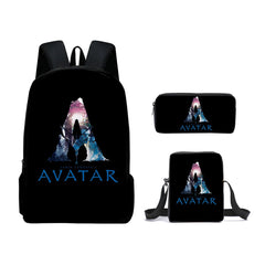 Avatar 2 Schoolbag Backpack Lunch Bag Pencil Case 3pcs Set Gift for Kids Students