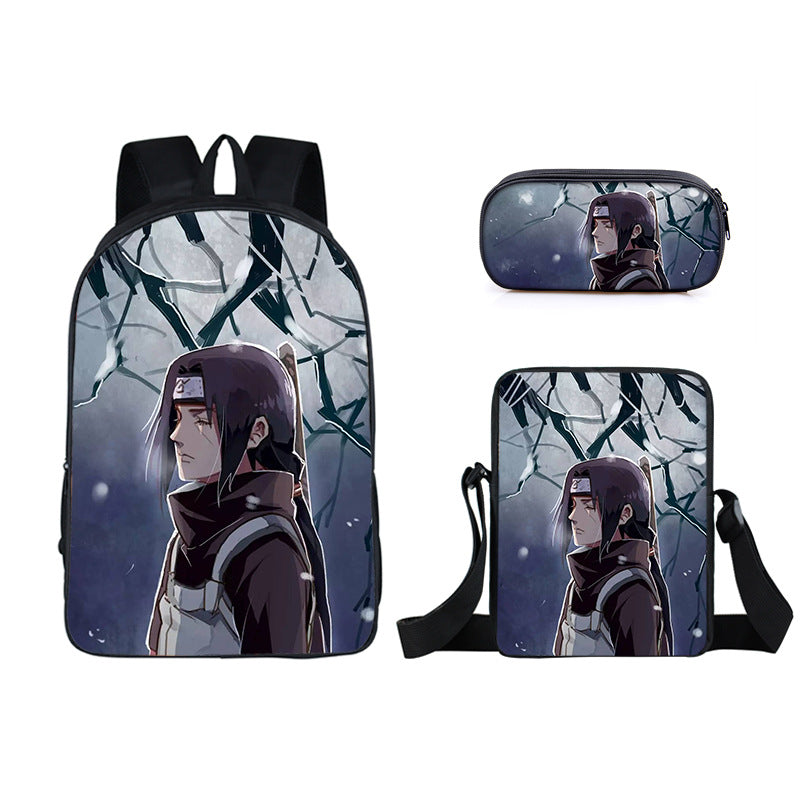 Naruto  Schoolbag Backpack Lunch Bag Pencil Case Set Gift for Kids Students