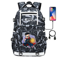 Doctor Strange #2 USB Charging Backpack School NoteBook Laptop Travel Bags