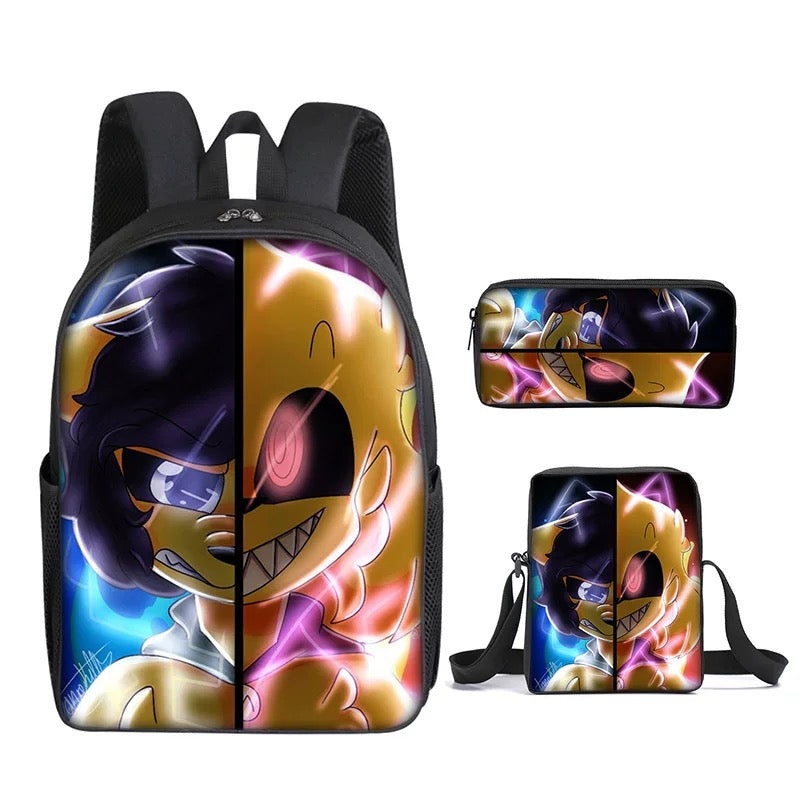 Mikecrack Schoolbag Backpack Lunch Bag Pencil Case Set Gift for Kids Students