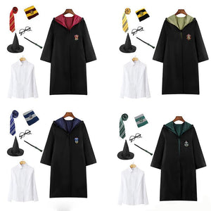 Harry Potter Gryffindor Hufflepuff Ravenclaw Slytherin Cosplay Uniform Halloween Party Costume 7 PCS