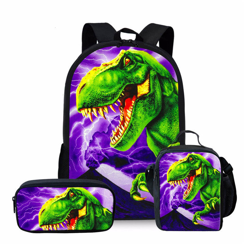 Jurassic World Dominion Schoolbag Backpack Lunch Bag Pencil Case Set Gift for Kids Students