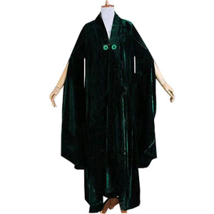 Harry Potter Professor Minerva McGonagall Cosplay Costume Dress Magic Robe Cape Cloak Halloween Carnival Witch Costumes