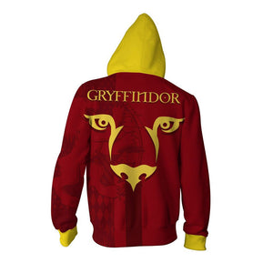 Harry Potter Gryffindor Men Women Hoodie Sweatshirt Sweater Zipper Jacket Coat