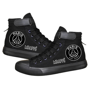 Football Mbappe#10 High Tops Casual Canvas Shoes Unisex Sneakers