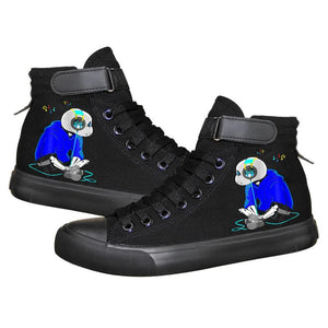 Game Undertale Sans High Top Sneaker Cosplay Shoes