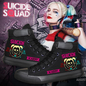 DC Comics Suicide Squad Harley Quinn High Top Sneaker Cosplay Shoes