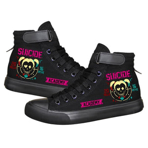 DC Comics Suicide Squad Harley Quinn High Top Sneaker Cosplay Shoes