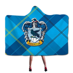 Harry Potter Ravenclaw Super Soft Cozy Throw Blanket In Cap Warm Blanket for Couch Throw Travel Hooded Blanket