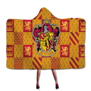 Harry Potter Gryffindor Super Soft Cozy Throw Blanket In Cap Warm Blanket for Couch Throw Travel Hooded Blanket