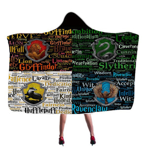 Harry Potter Super Soft Cozy Throw Blanket In Cap Warm Blanket for Couch Throw Travel Hooded Blanket